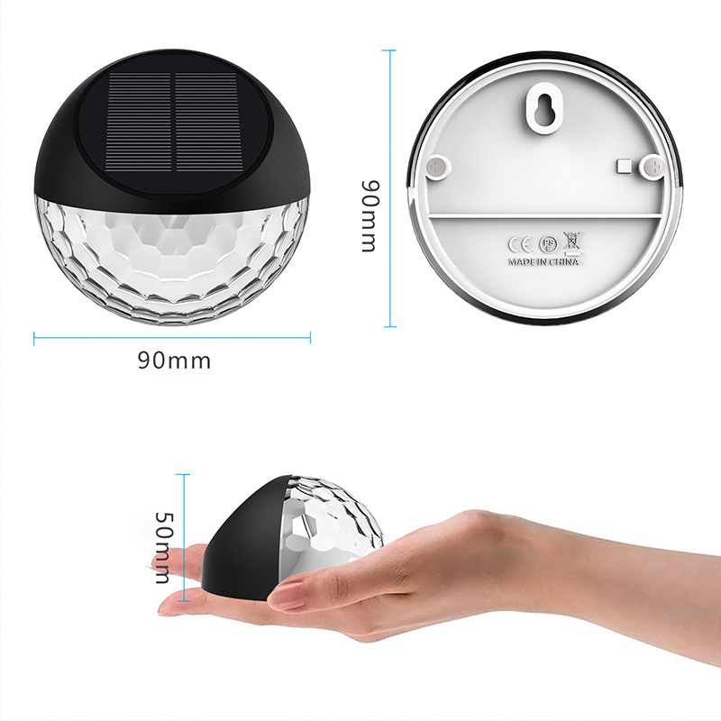 Home Solar Fence Light Park Courtyard Outdoor Fence Decoration Landscape Light Deck Ladder Steps Fence Light