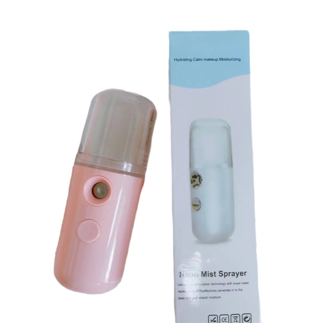 Foreign Trade Hot Sale Nano Spray Hydrating Instrument Face Humidifier Small Portable Charging Beauty Instrument Cold Spraying Machine