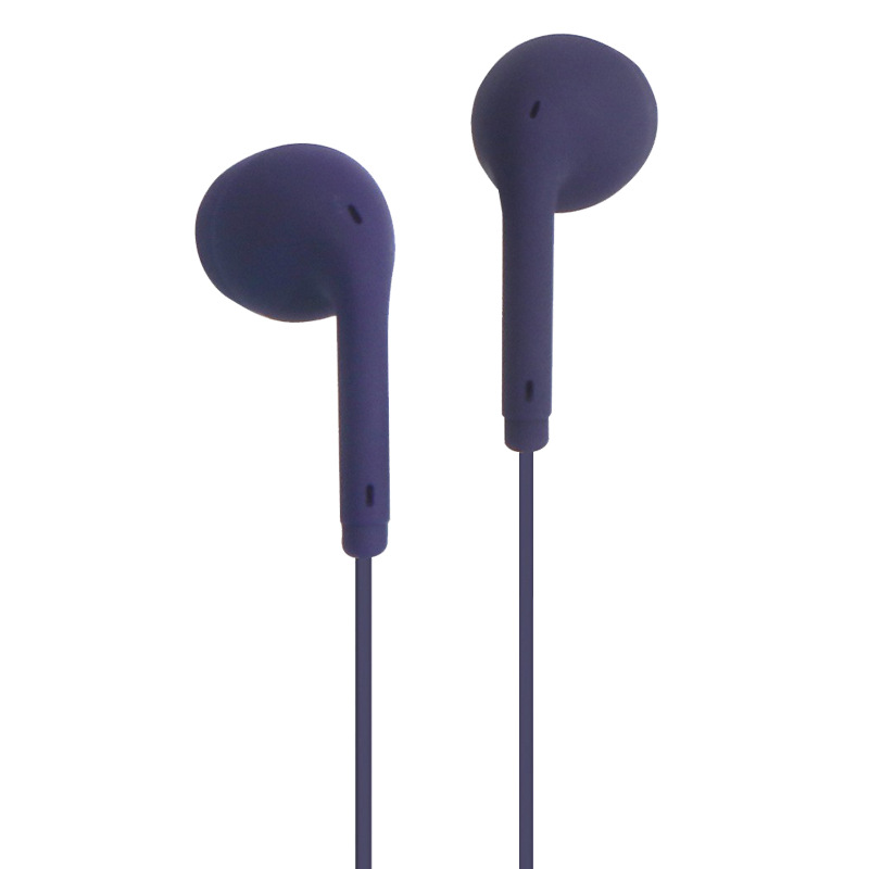 Cross-border drainage Macaron wired mobile phone headset wholesale in-ear U19 silicone color game wire control headset