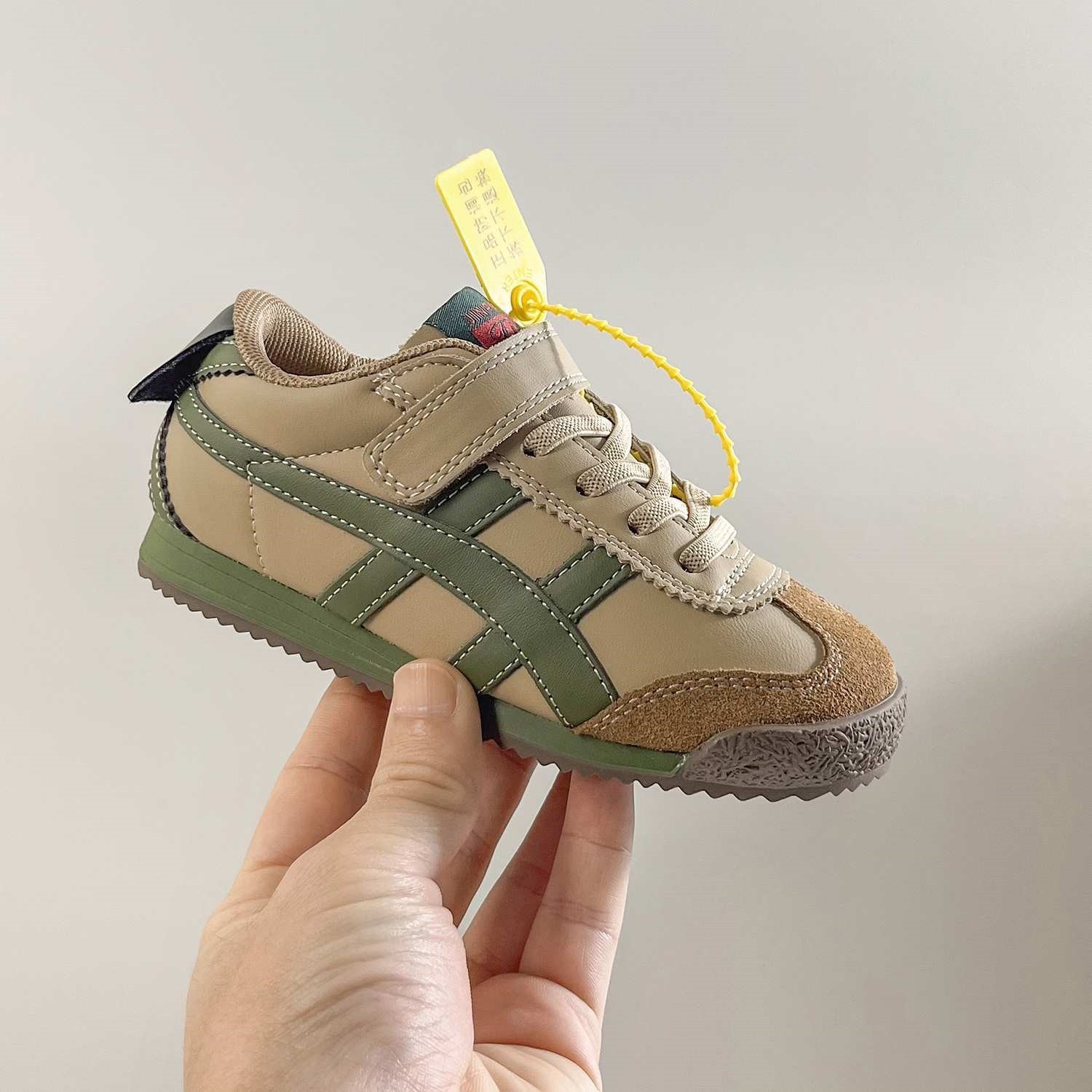 Children's Rabbit Forrest Gump Shoes Men's 2024 Spring and Autumn New Girls' Soft Leather Non-slip Casual Shoes Boys Soft Sole sneaker