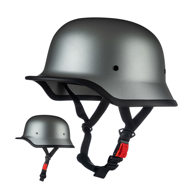 IBK soldier retro half helmet men and women motorcycle German scoop helmet summer cruise electric car helmet
