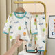 2023 Summer New Children's Home Clothes Boys' Air-conditioning Clothes Korean Girls' Cotton Suit Thin Baby Pajamas