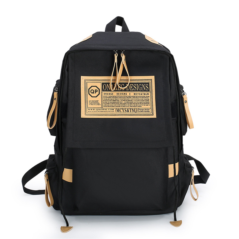 Canvas Backpack Large Capacity Travel Computer Men's Backpack Couple College Style Female High School College Student Schoolbag