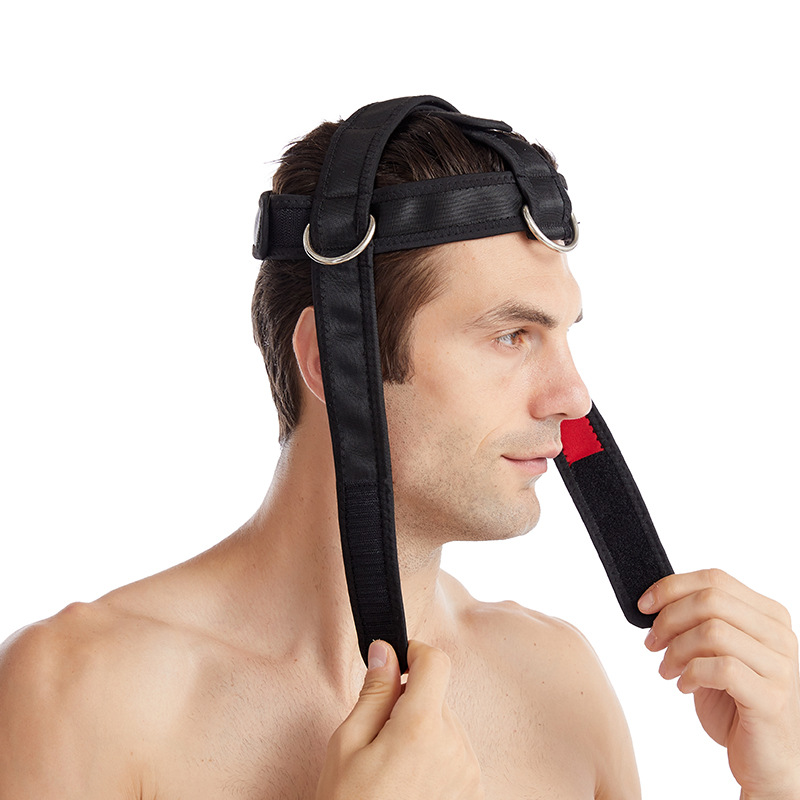 Neck training with head and neck trainer shoulder weight-bearing strength training head and neck cap head strength training spot