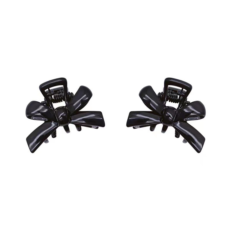 Cyber Celebrity Bow Small Grab Clip Broken Hairpin Side Clip Bangs Hairpin Women's High-end Retro Princess Head Clip Small Size