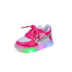 Girls' Letter Luminous Shoes 2024 Spring New Girls' Soft-soled sneaker-sided Casual Children's Lights Shoes