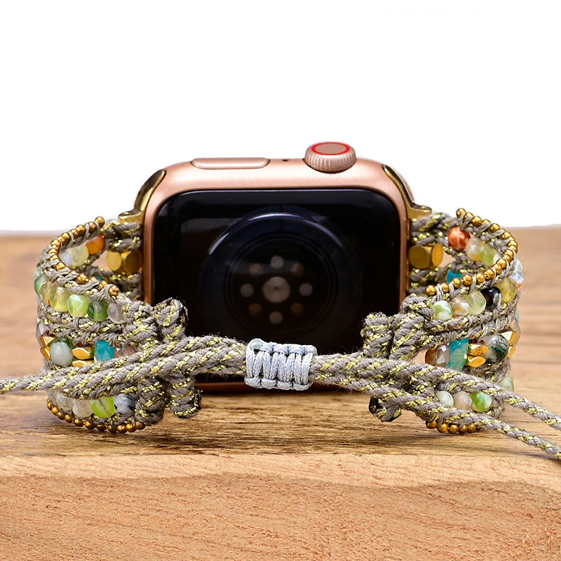 Bohemian style Apple Watch band natural stone woven Apple Watch band foreign trade exclusive for manufacturers