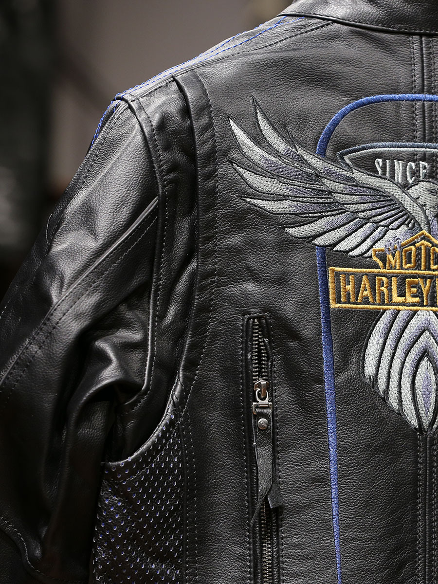 Harley 115 Anniversary Genuine Leather Jacket Men's Bike Suit Extra Large Size European Cowhide Jacket