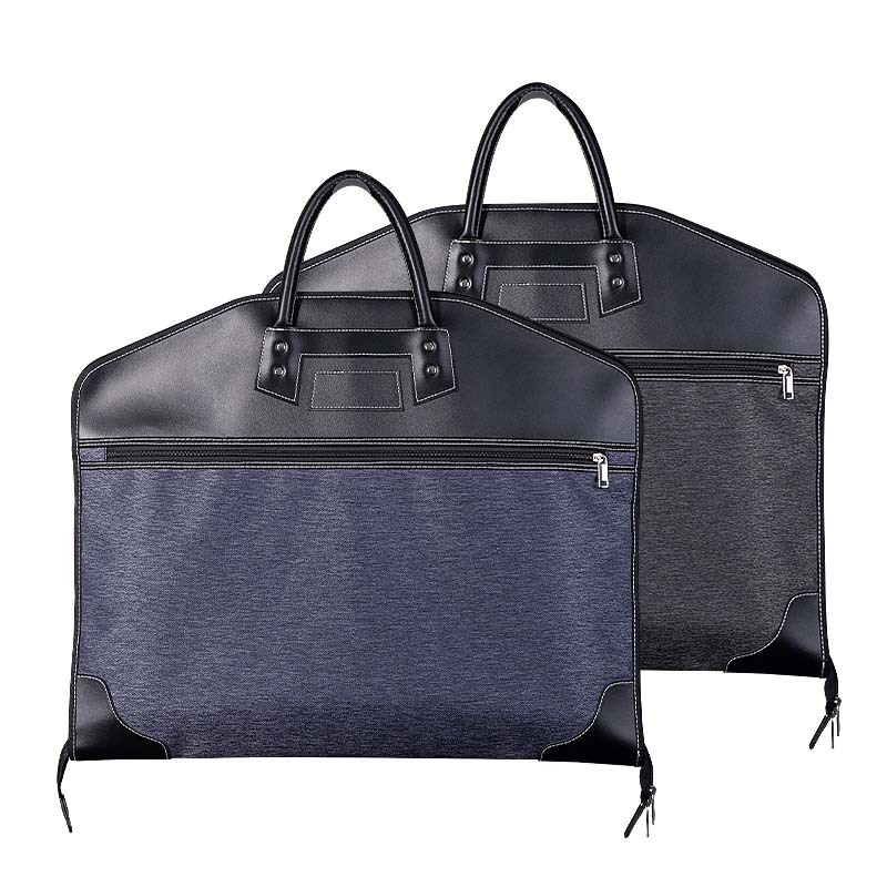 Factory direct Oxford cloth folding suit bag black business suit storage bag high-end hand-held clothes dust bag