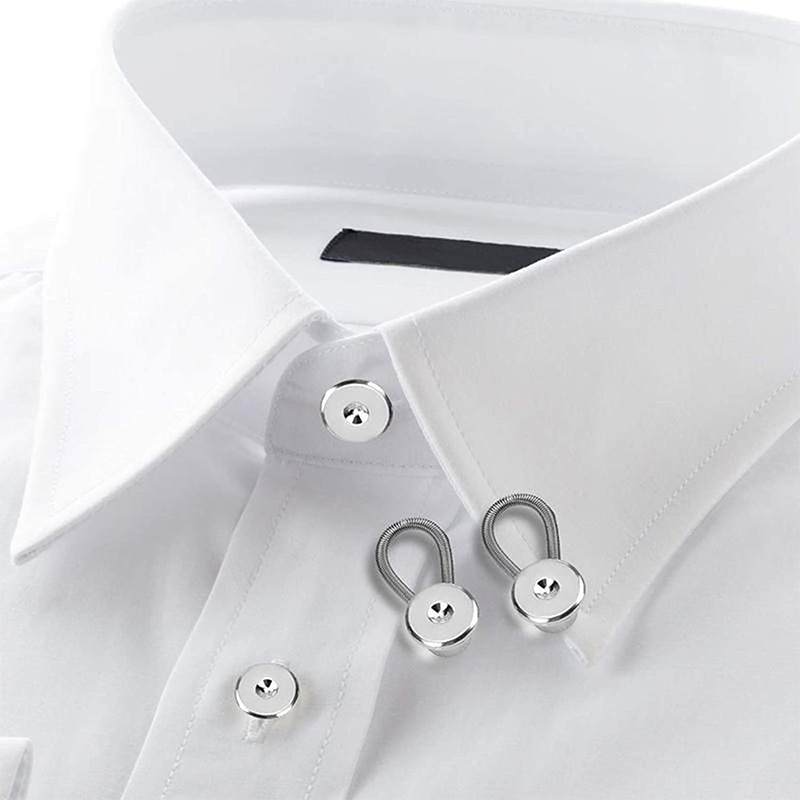 Amazon Hot Selling Collar Extension Buckle Metal Spring Plastic Extension Buckle Shirt Waist Adjustment Buckle Wholesale