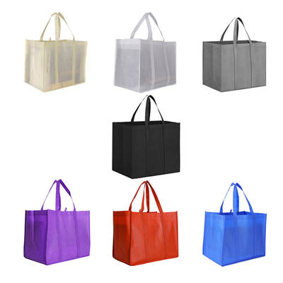 Factory spot supply color portable non-woven simple shopping insulation bag Amazon hot printable LOGO