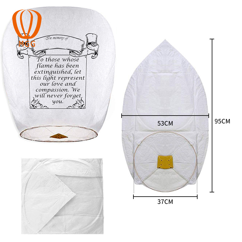 Cross-border exclusive factory wholesale high quality fireproof printing Kongming Lamp flame retardant copy paper wishing lamp printing blessing