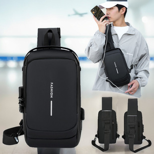 Cross-border Good Quality Chest Bag Men's Casual Shoulder Bag Crossbody Backpack Waist Bag Business Travel Crossbody Bag Wholesale