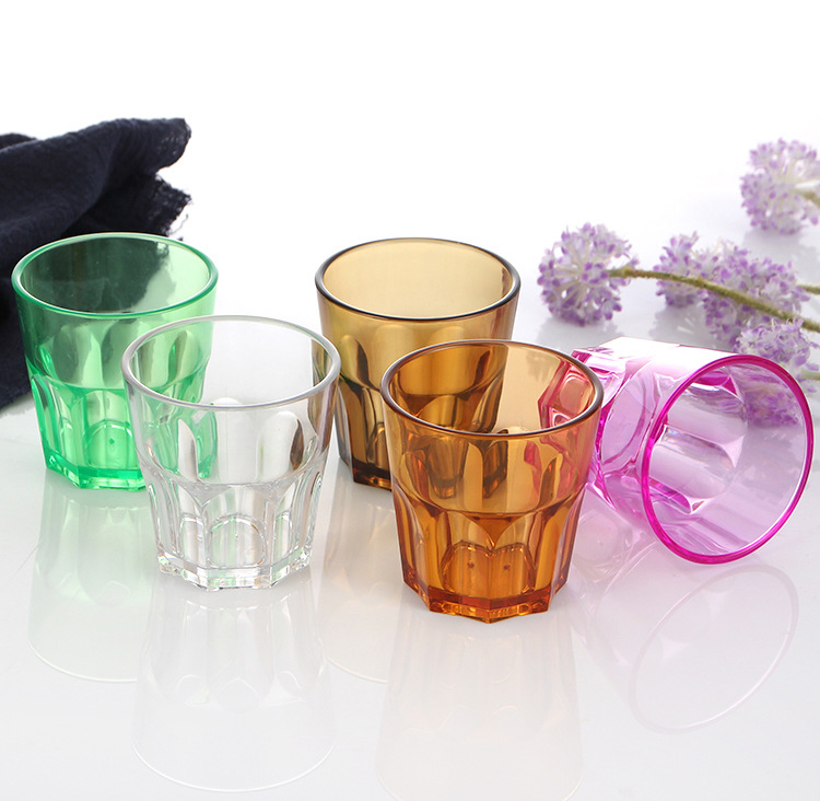 In stock acrylic Cup bar KTV restaurant multi-function octagonal cup thickened Anti-scald plastic beer cup