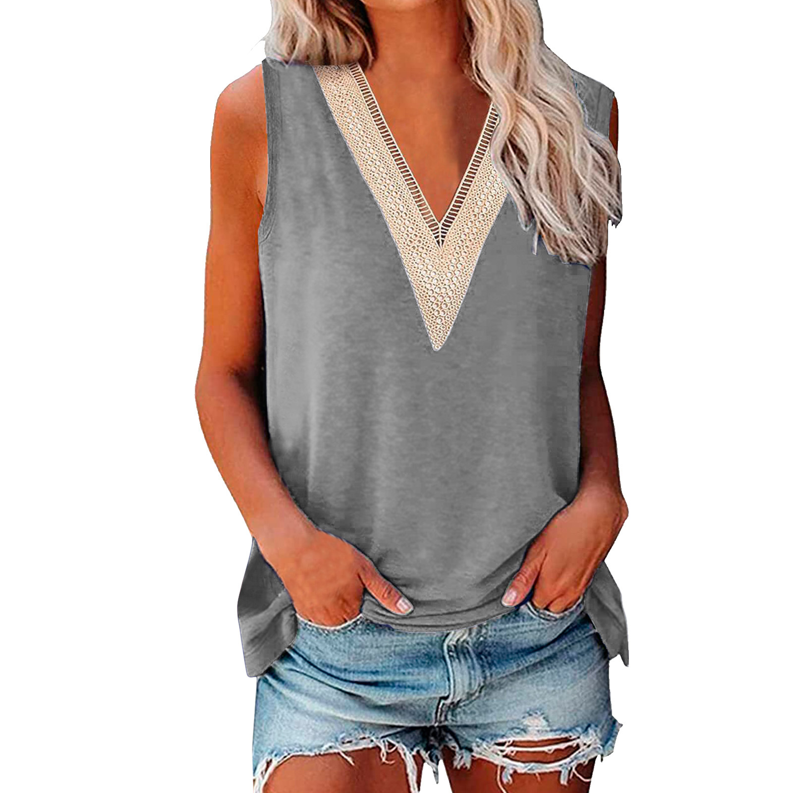 2022 Amazon AliExpress new women's lace vest
