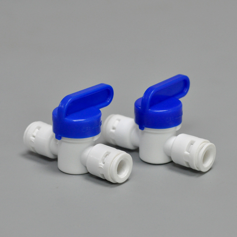 Two-point ball valve straight-through switch water purifier accessories connector 2-point waste valve drain valve pipe fittings manufacturers wholesale