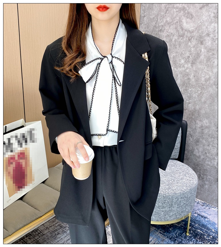 Plus size Korean style suit casual suit 2021 new women's clothing 330 jin fat girl show temperament OL style special body A02