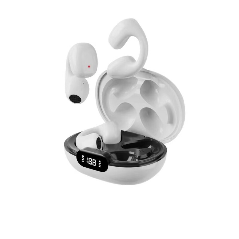 クロスボーダー爆型デジタル表示無線bluetoothイヤホン耳骨伝導クリップ耳式騒音低減運動ランニング防水震え|undefined