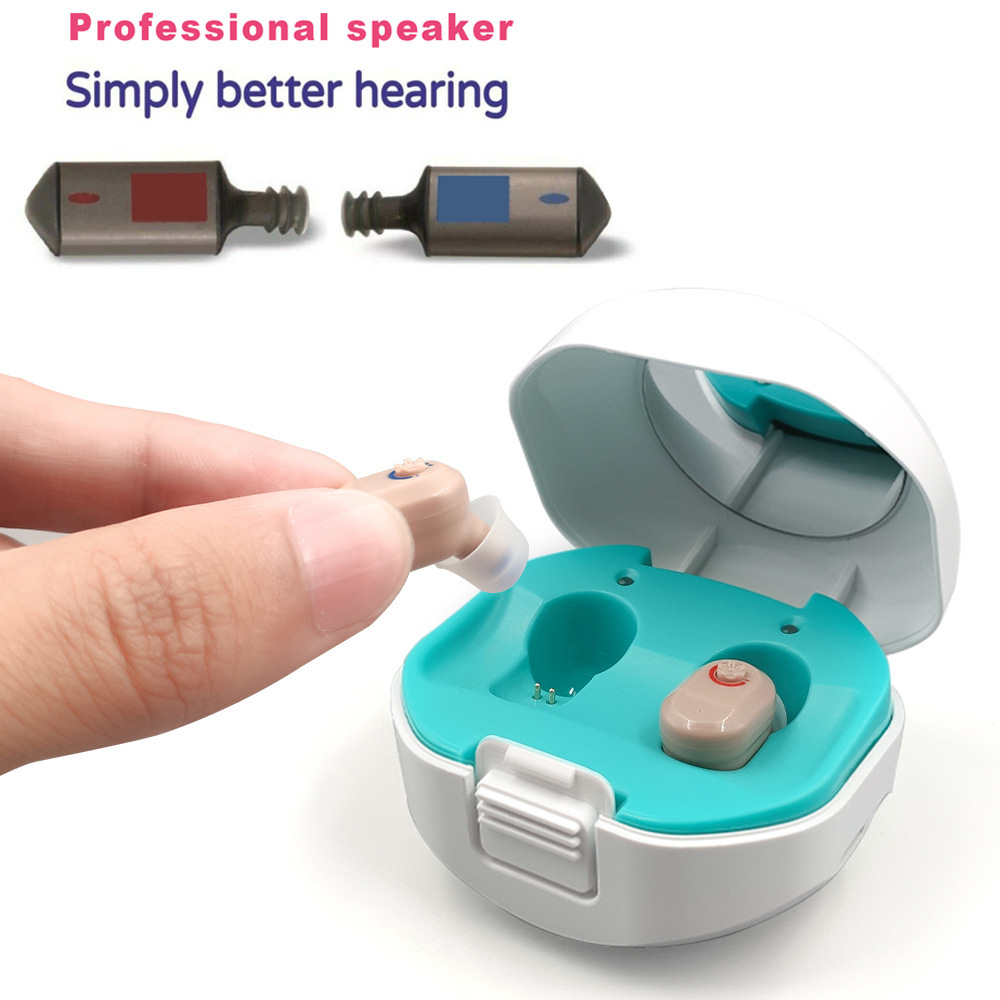 Cross-border new TWS hearing aids charging warehouse hearing aids English overseas version of the pair selling like hot cakes