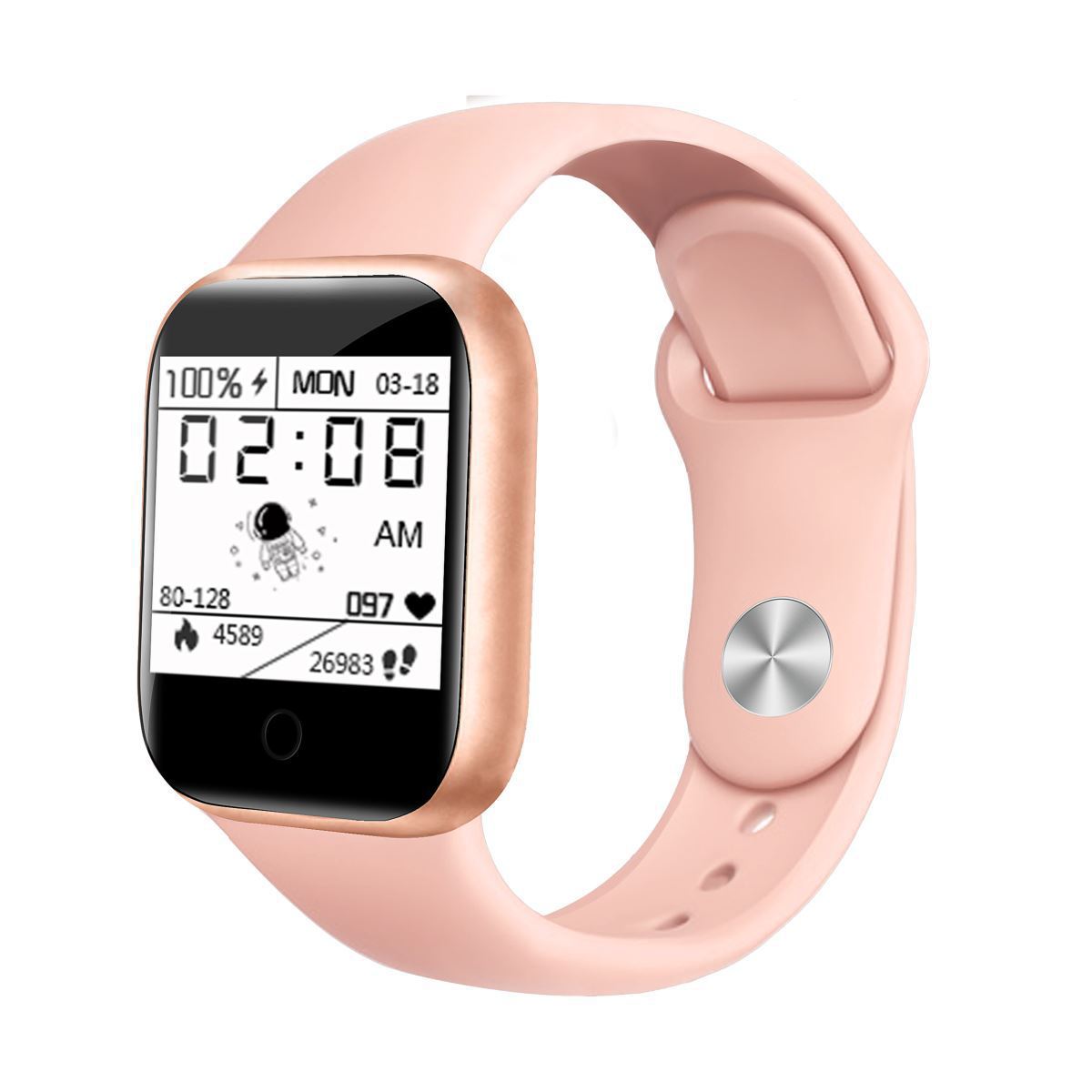 Y68 Color Screen Smart Bracelet Sports Bluetooth Electronic Heart Rate Bracelet Blood Oxygen Blood Pressure Health Monitoring Gifts Cross Border