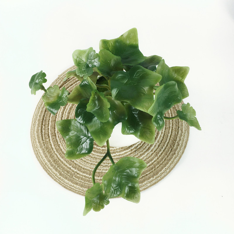 リアルな造花ブーケ手触りの多肉植物 Cilantro 葉家の装飾プラスチック緑の植物 Pennywort|undefined