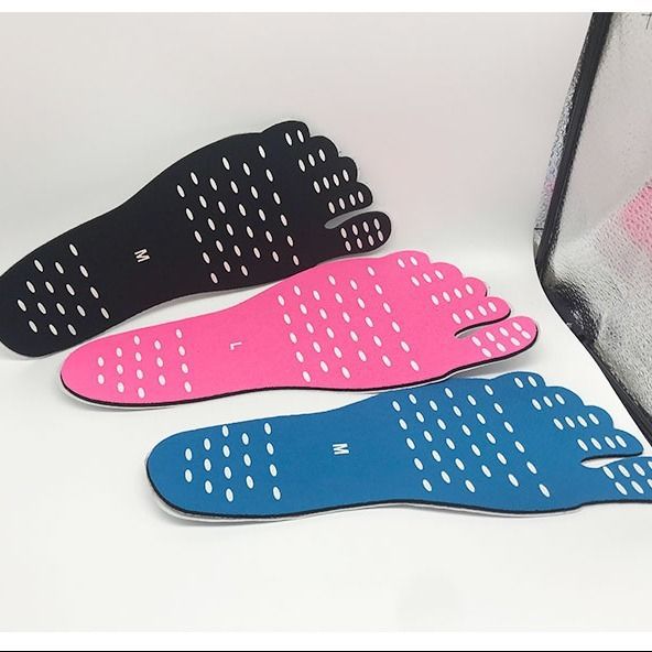 Beach Invisible Non-slip Insoles Foot Stickers Summer Invisible Shoe Stickers Anti-cut Anti-slip Stickers Anti-heat Waterproof