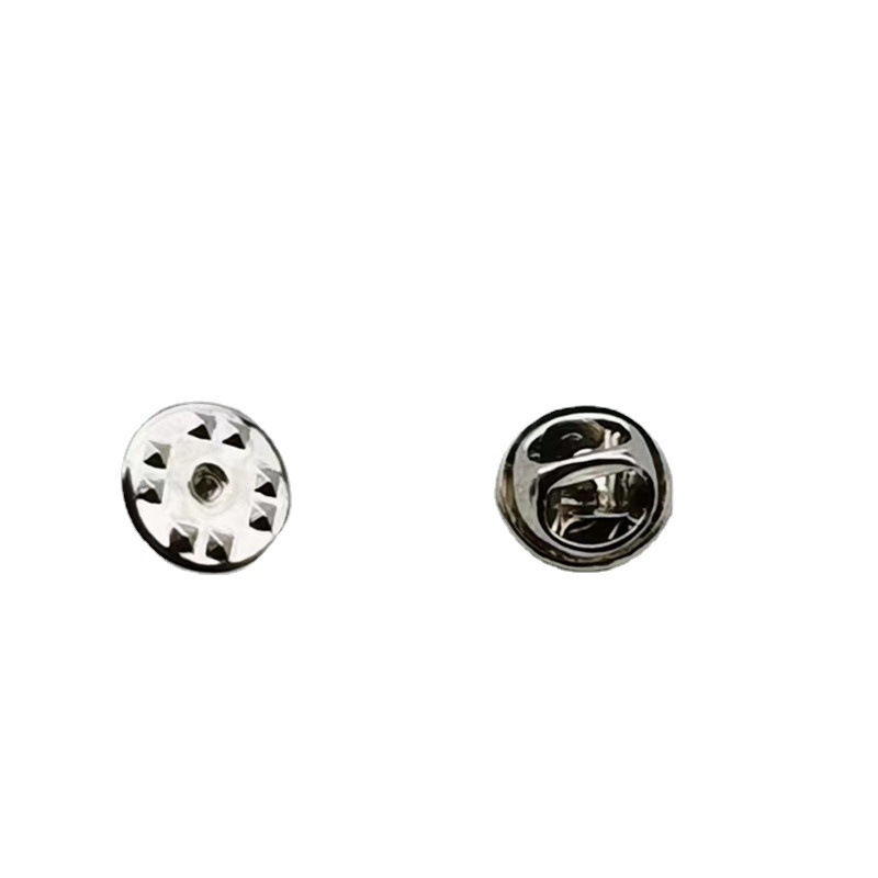 Silver brooch buckle universal metal butterfly cap spare buckle spot wholesale praise thick material stabbing needle