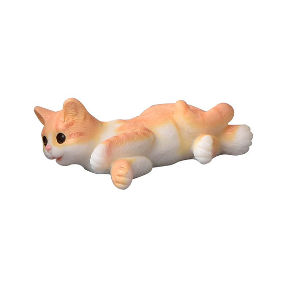 Realistic kitten creative micro landscape resin crafts cartoon cute kitten simulation animal crystal ball accessories