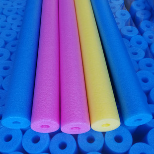 Factory direct EPE Pearl cotton Hollow foam cylindrical water park toy color swimming stick buoyancy stick