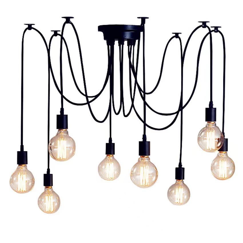 Tiannu loose flower chandelier vintage industrial style creative bar Coffee Restaurant office clothing store multi-head spider lamp