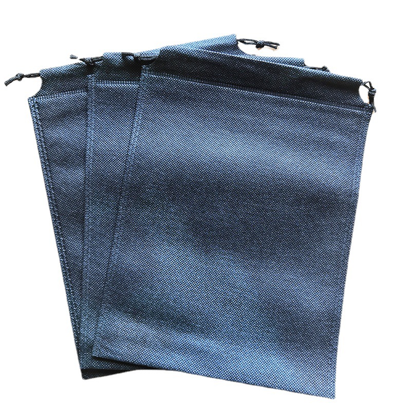 Non-woven bag 80G double drawstring environmental protection bag thickened drawstring dustproof storage bag spot wholesale customization