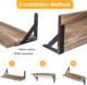 American Style Wooden Wall Storage Rack Solid Wood Clapboard Living Room Entrance Wall Bedroom Wall Storage Wall Hanging
