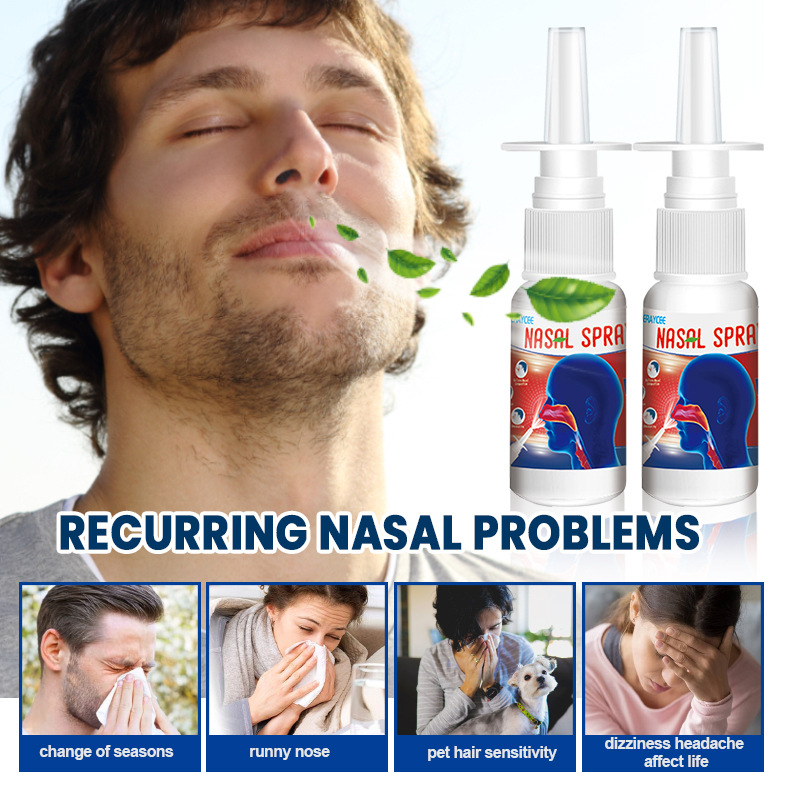 ERAYCEE cross-border foreign trade herbal nasal relief spray nasal congestion itching runny nose sneeze nasal care