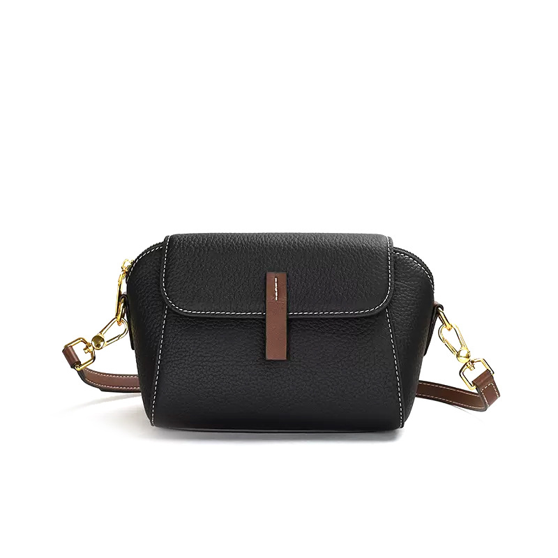 Genuine Leather women's bag shell small bag ladies 2023 new trendy high sense fashion all-match shoulder Messenger phone bag