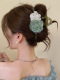 Emerald Green Camellia Grab Clip