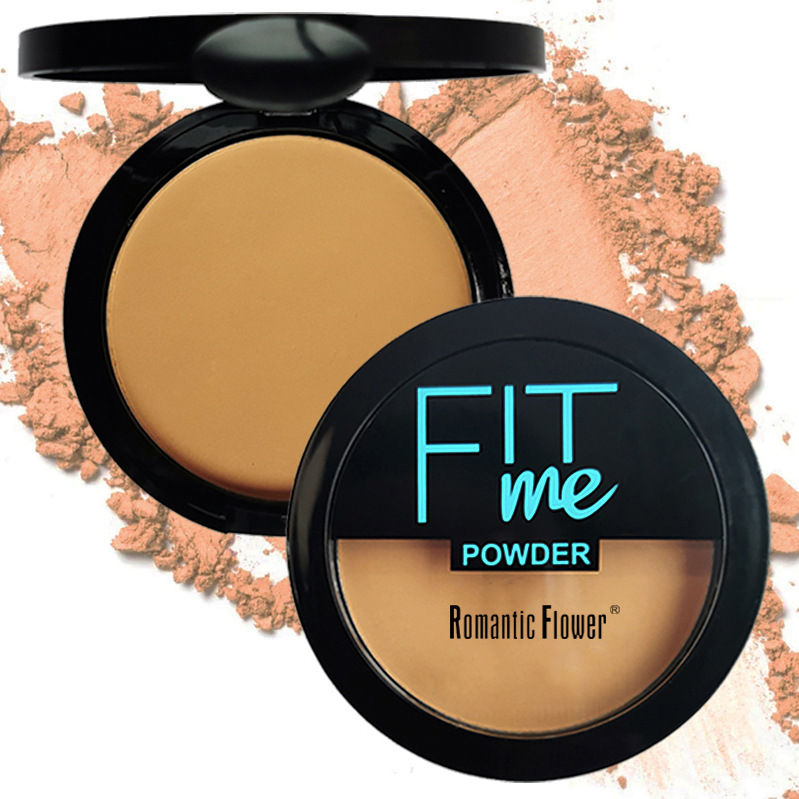 Exclusive for cross-border export 3-color pressed powder dark waterproof full cover face repair concealer with powder puff mirror makeup
