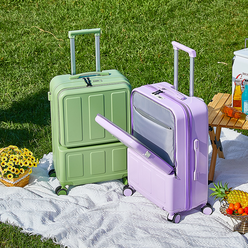High-looking Japanese style front opening luggage Women's small lightweight multi-functional Korean style travel password trolley case