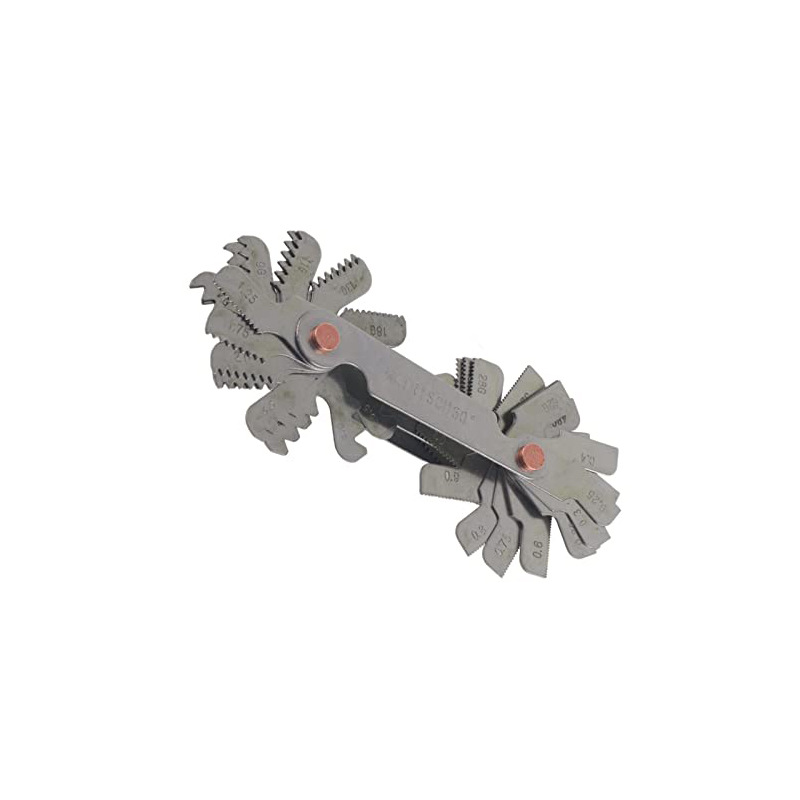 52pc metric 60 inch 55 tooth gauge thread gauge rib template thread gauge pitch measuring tool