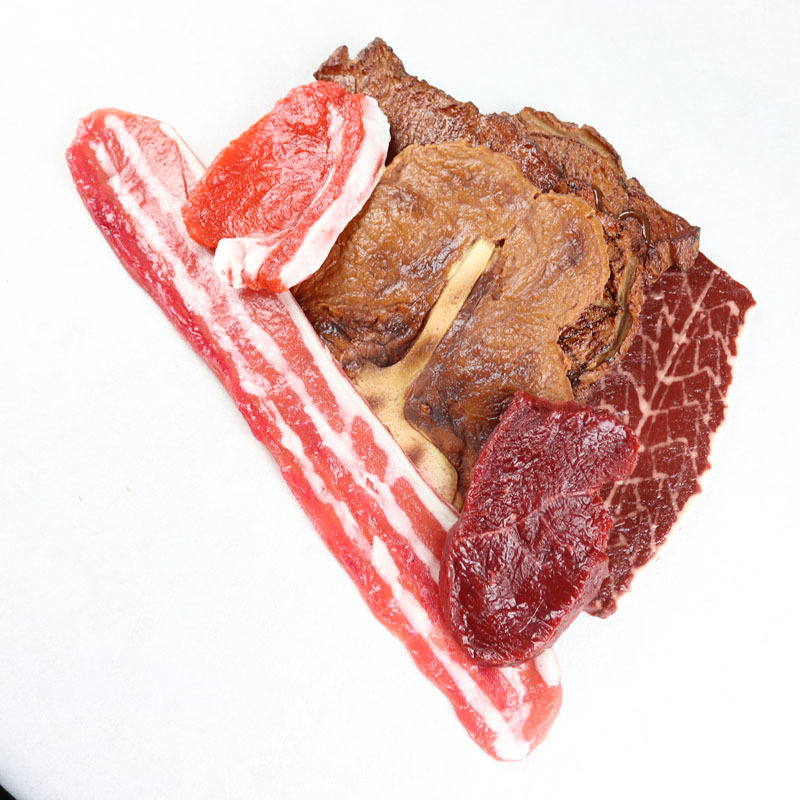 Artificial fresh beef fake raw pork trotters model pork slices pork ribs pork brisket props decorative pig viscera