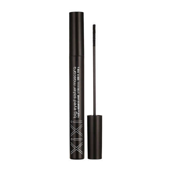 Xixi big-eyed sister mascara waterproof non-blooming slender long curly root distinct small brush head color mascara