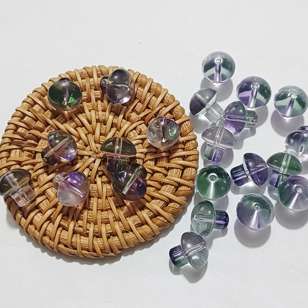 14mm cute small mushroom colored glaze diy accessories antique hairpin jelly colored colored colored glaze vintage hair accessories material