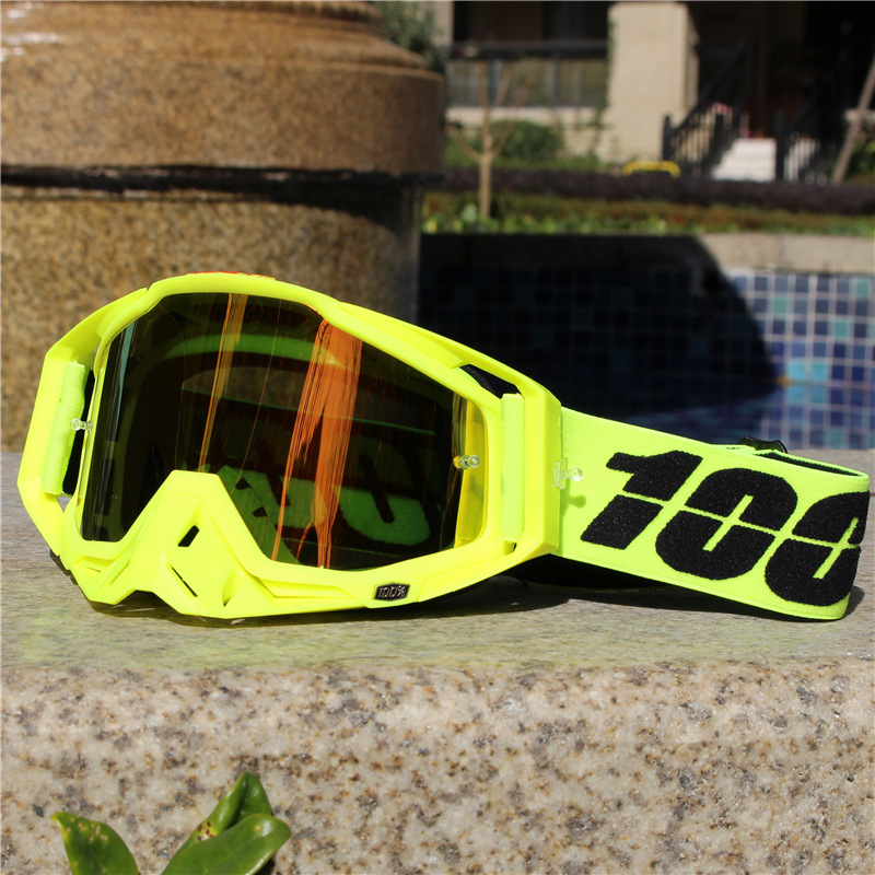 Single pair motorcycle riding goggles outdoor sports goggles mountain off-road helmet transparent safety windproof glasses