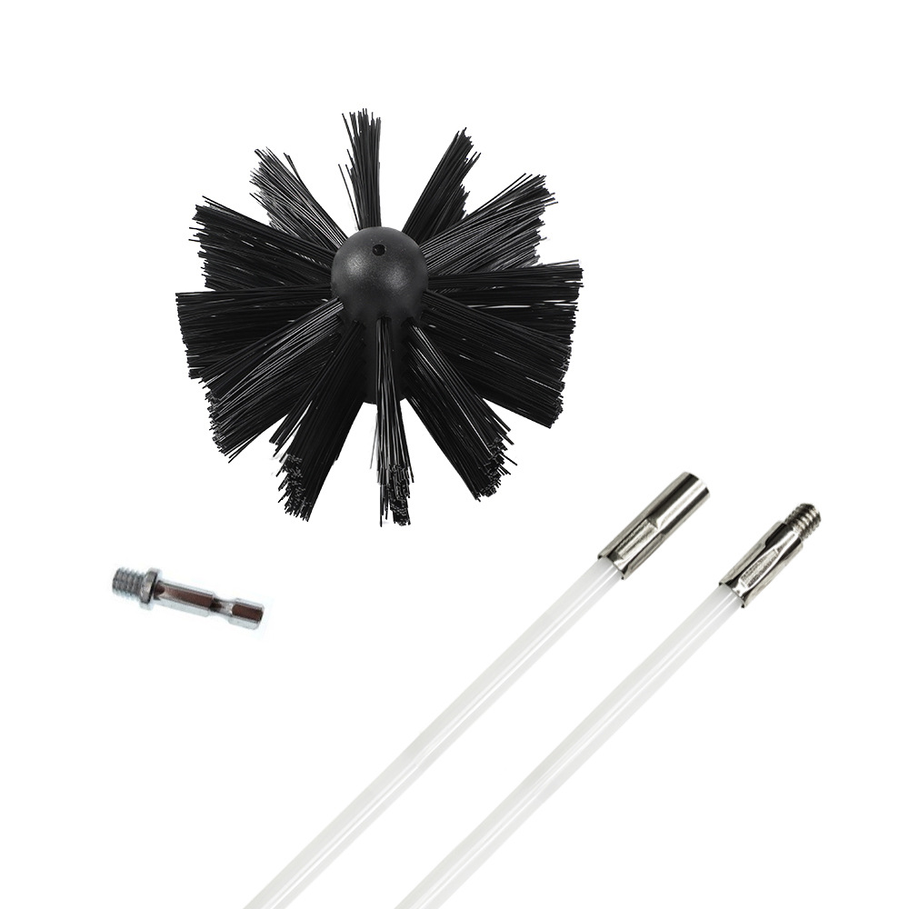Cross-border hot-selling chimney brush dryer pipe cleaning brush range hood pipe cleaning brush a generation of hair