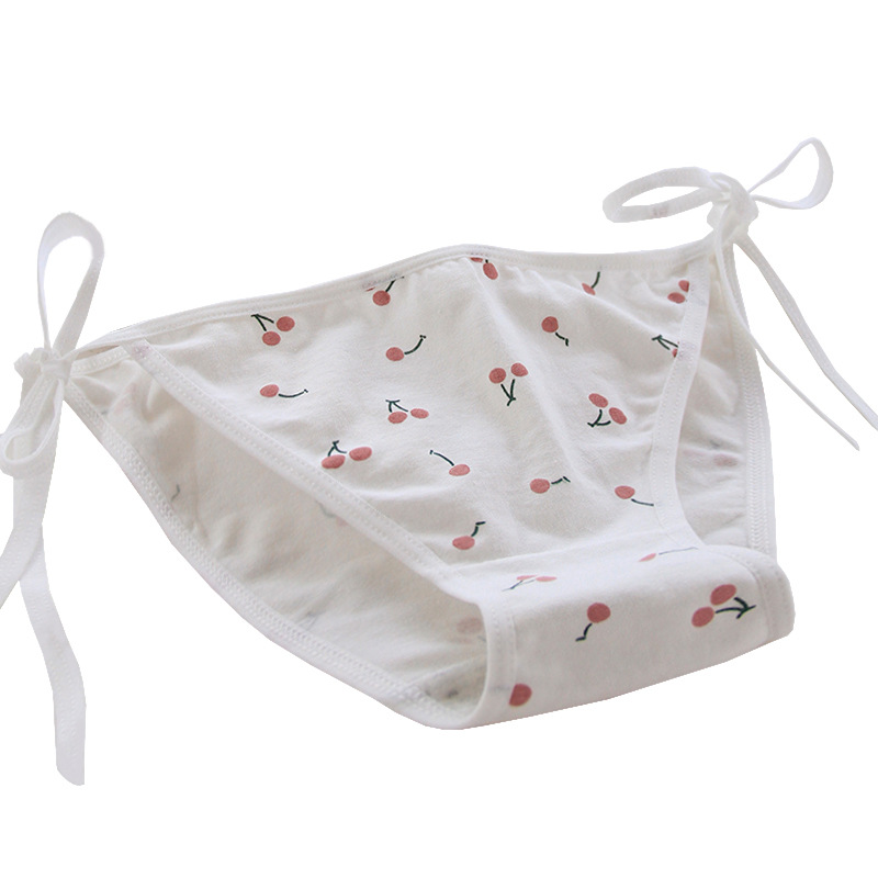 Cherry White Pink Tie Secondary Yuan Fat Times Anime Tie Fat Times Lori Girl Soft Sister Underwear Female 3123