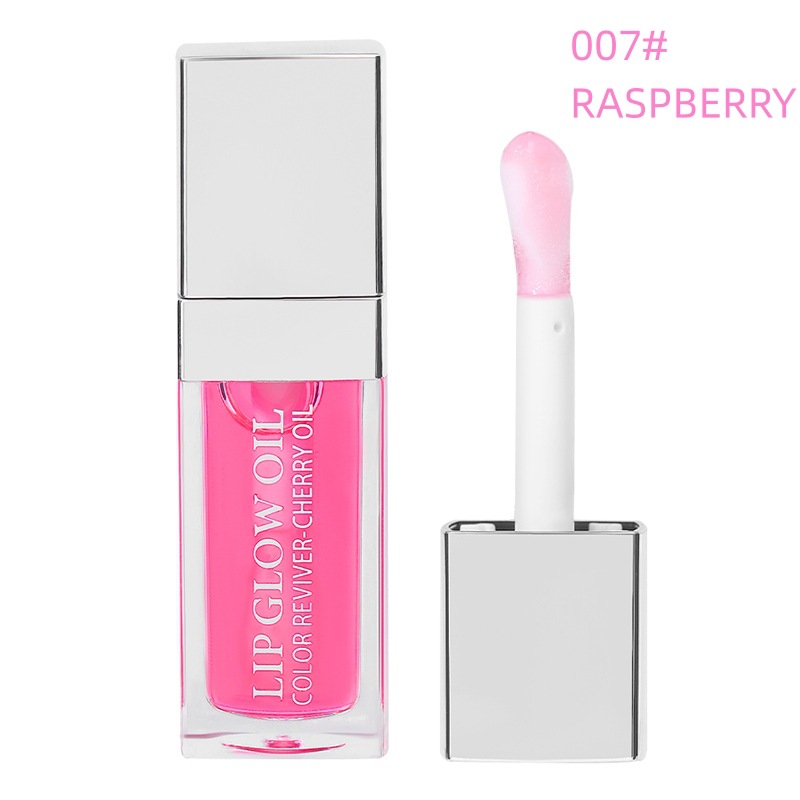 Cross-border spot lip oil lip lip balm moisturizing lip glaze transparent doodle lip gloss glass lip