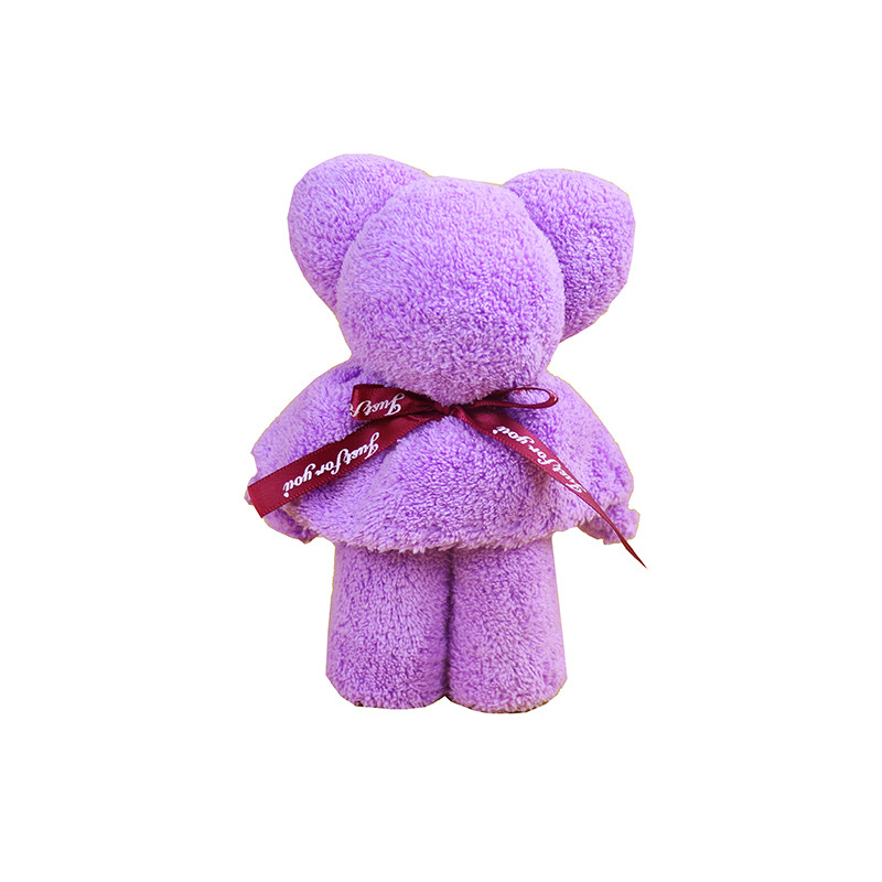Bear shape towel holiday gift wedding gift baby 100 days full moon birthday companion gift LOGO