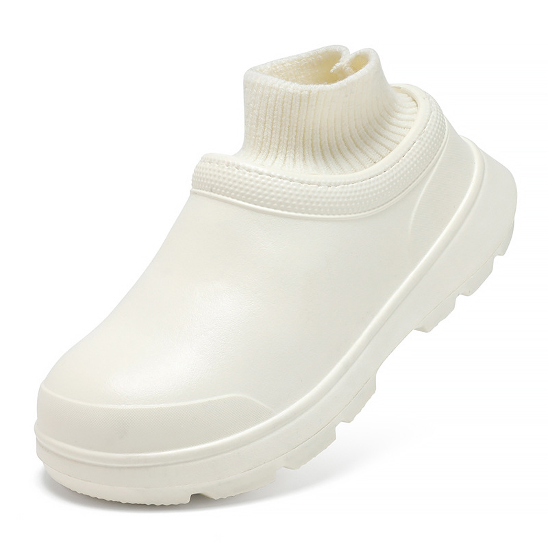 Super Thick Sole Cotton Slippers Bag with Women's Autumn and Winter Warm Home Waterproof Indoor Cotton Shoes