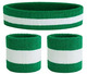 Green White Turban Wrist Bracer
