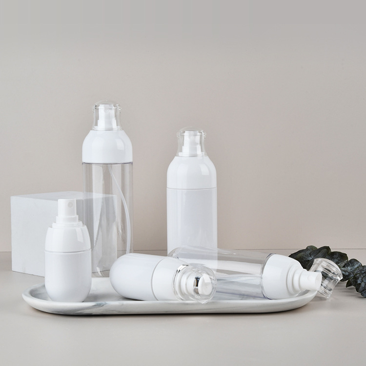 PETG30 50 ml 100ml 120 180ml spray bottle portable dark essence emulsion press bottle AS cover