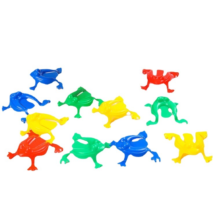 Jumping plastic frog after 90 s nostalgic children's classic traditional jumping frog jumping retro toy